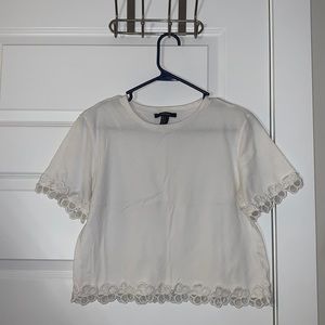 White Crop Top